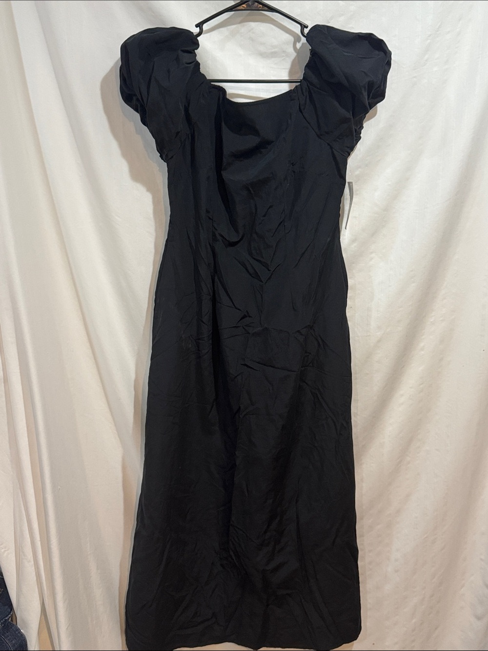 a new day Black Maxi Dress with Puff Sleeves